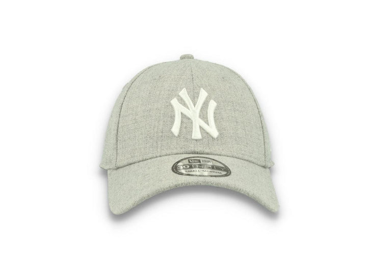 39THIRTY New York Yankees Wool Heather Grey/white - LOKK