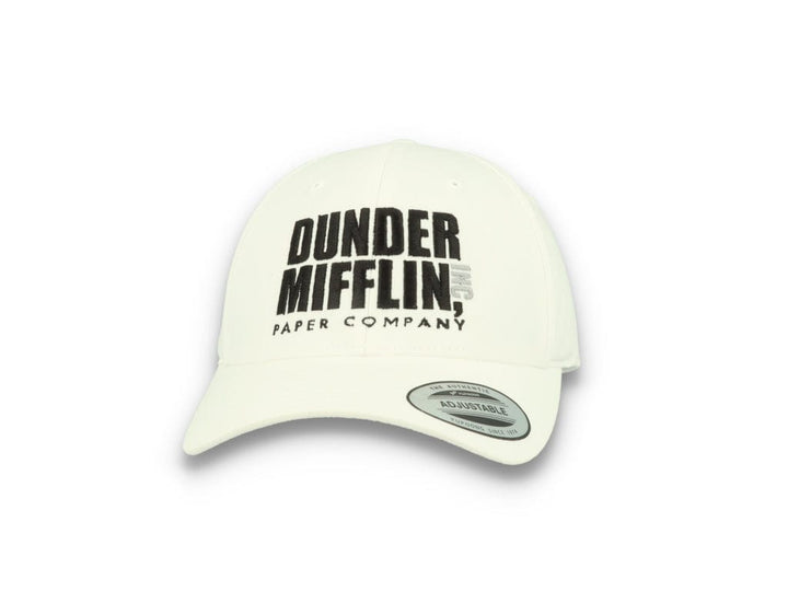 Dunder Mifflin Curved Classic Snapback Cap White/Black - LOKK