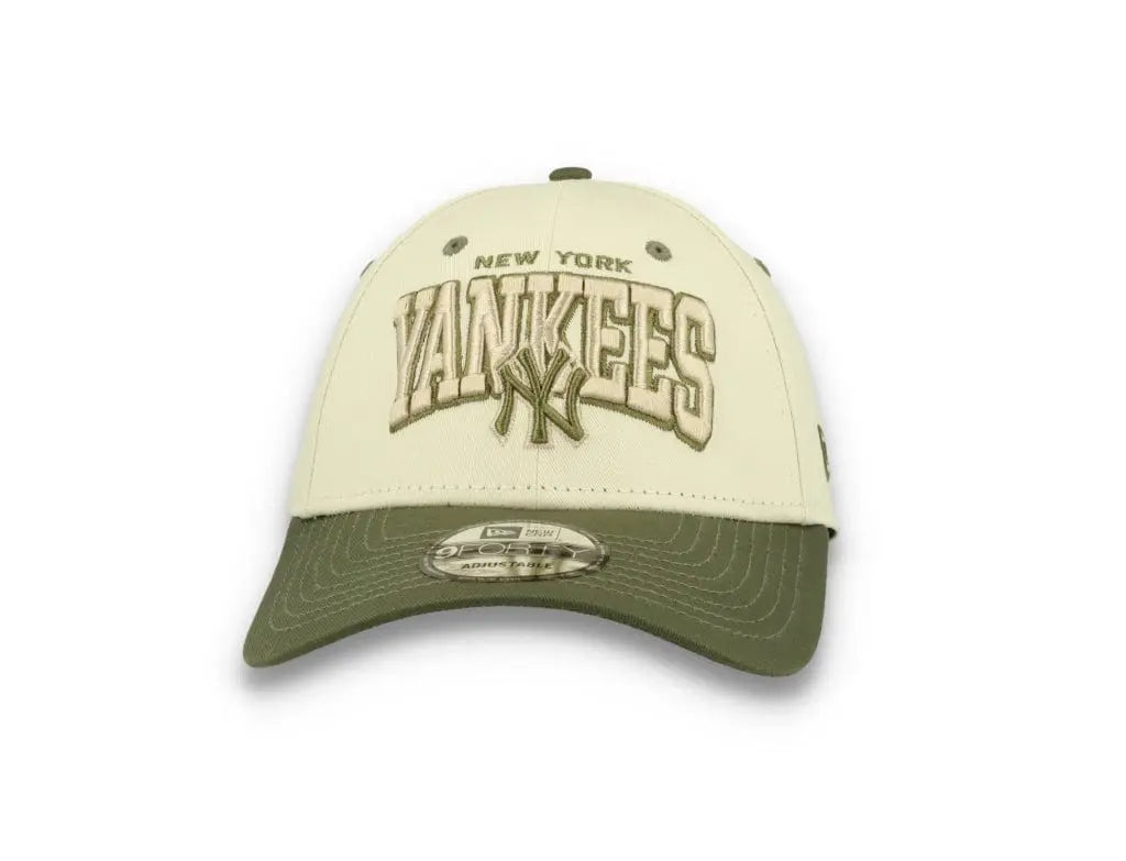9FORTY White Crown New York Yankees Ivory/Olive - LOKK