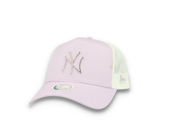MLB Rhinestone Trucker New York Yankees  Purple - LOKK