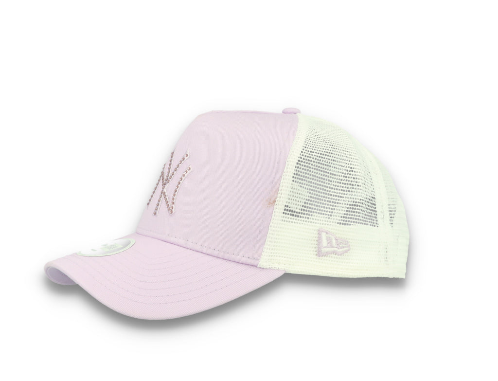 MLB Rhinestone Trucker New York Yankees  Purple - LOKK