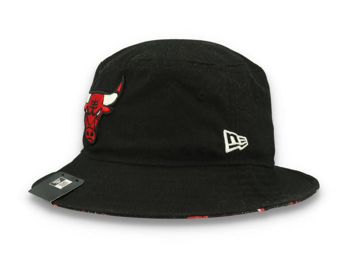 Bucket Hat Print Infill Chicago Bulls  Black - LOKK