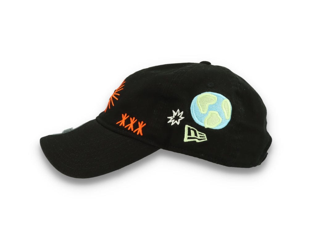 9TWENTY Washed Graphic New Era Black - LOKK