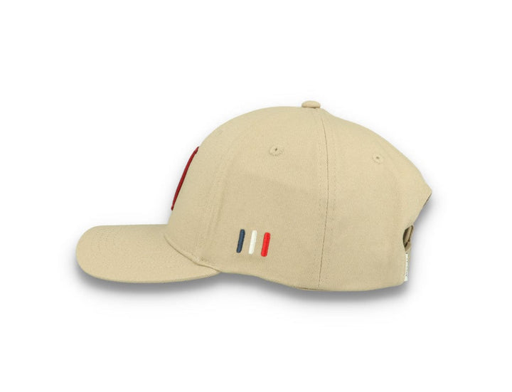Encore Organic Baseball Cap Dark Sand/Burnt Red - LOKK