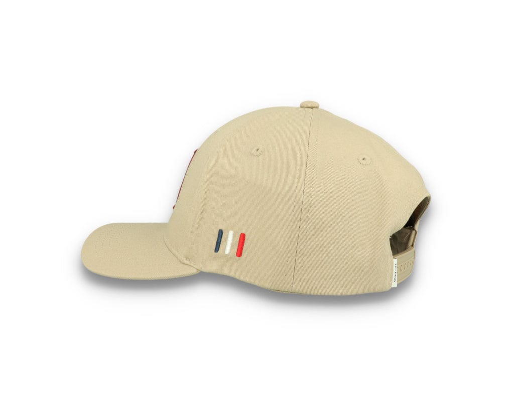 Encore Organic Baseball Cap Dark Sand/Burnt Red - LOKK