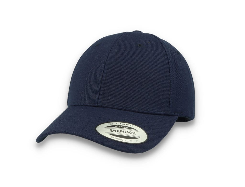 Premium Curved Visor Cap Snapback Navy - Yupoong 6789M - LOKK