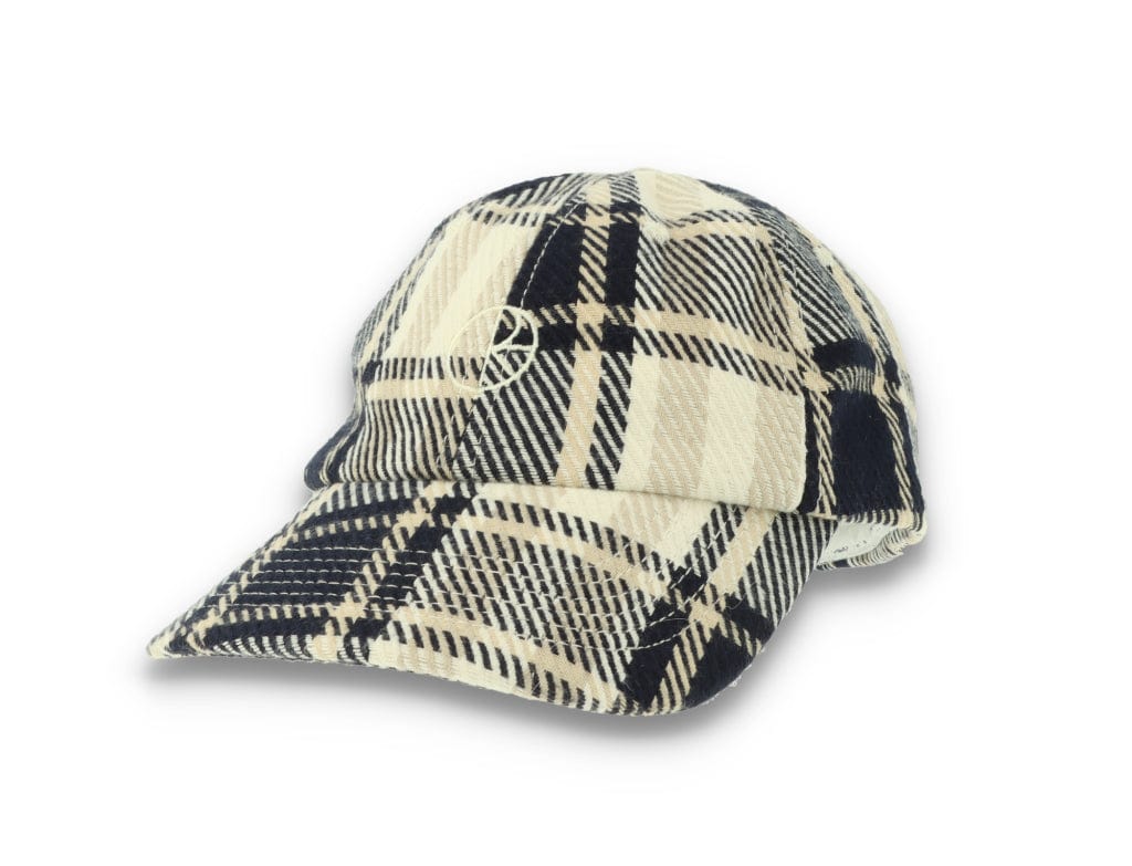 Polar Stroke Logo Flannel Cap Navy - LOKK