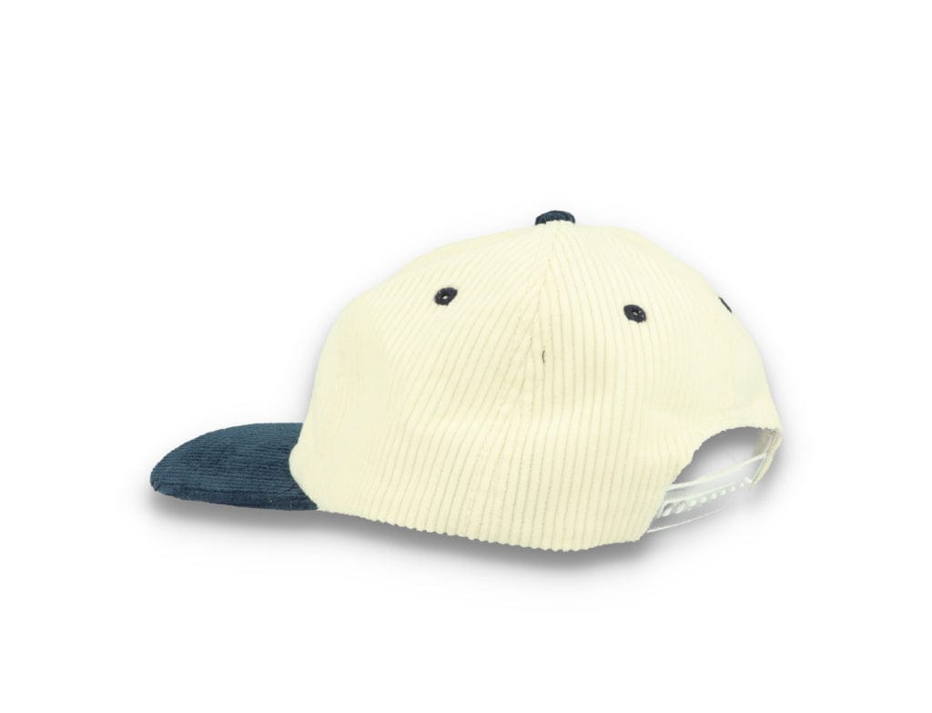 Bolt Corduroy Cap Ecru/Blue - LOKK