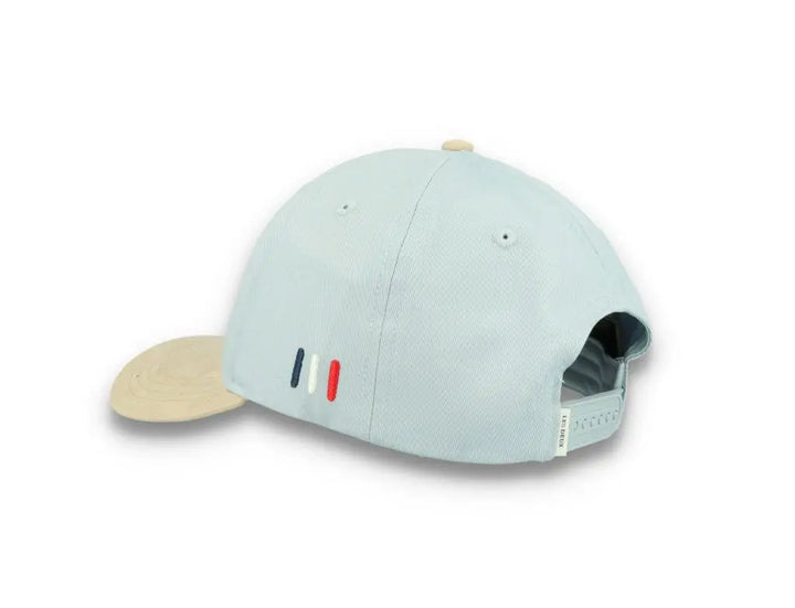 Baseball Cap Contrast Suede II Summer Sky/Light Desert Sand - LOKK