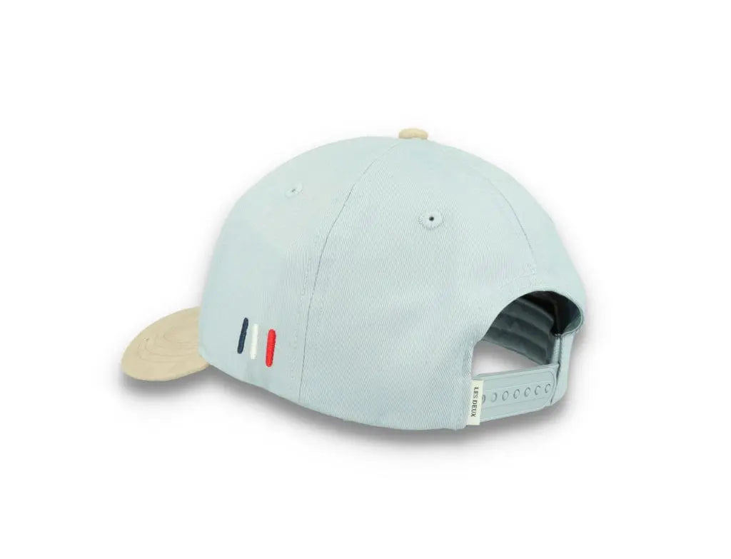 Baseball Cap Contrast Suede II Summer Sky/Light Desert Sand - LOKK