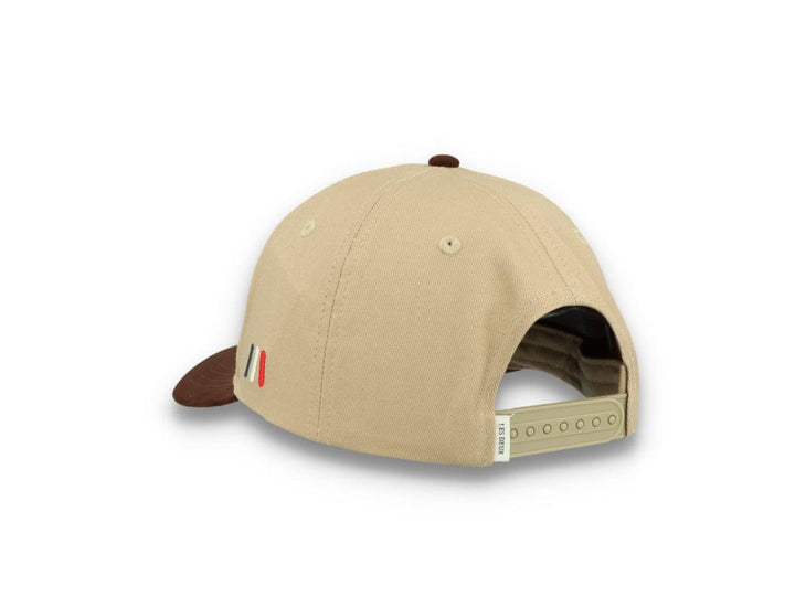 Baseball Cap Suede II Dark Sand/Ebony Brown - LOKK