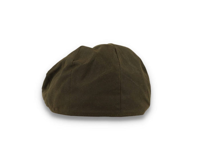 Barbour Sixpence Wax Flat Cap Olive - LOKK