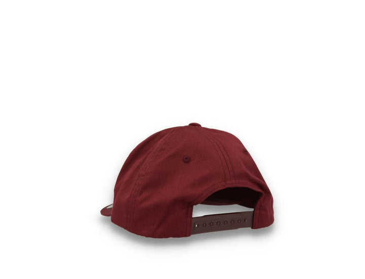 Yupoong 6502 Unstructured 5-Panel Snapback Cap Maroon