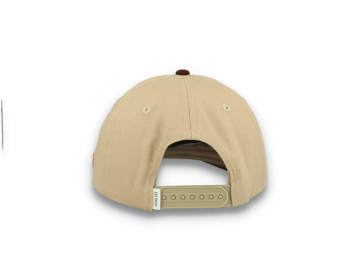 Baseball Cap Suede II Dark Sand/Ebony Brown - LOKK