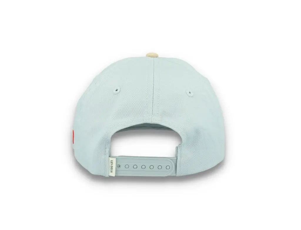 Baseball Cap Contrast Suede II Summer Sky/Light Desert Sand - LOKK