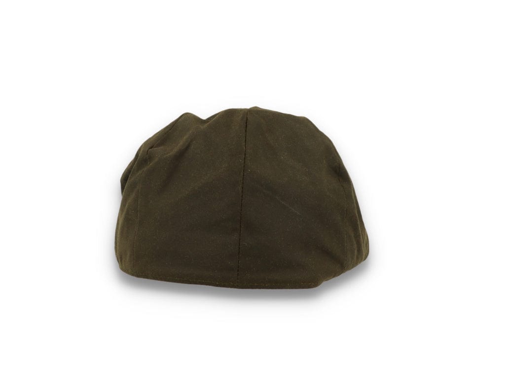 Barbour Sixpence Wax Flat Cap Olive - LOKK