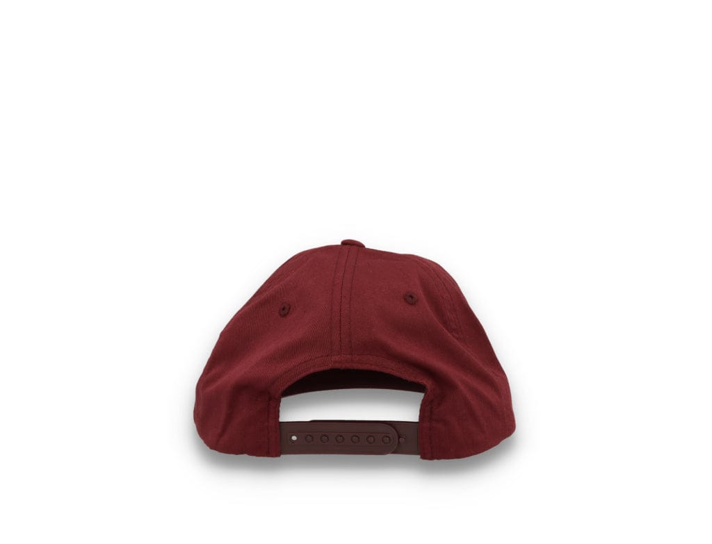 Yupoong 6502 Unstructured 5-Panel Snapback Cap Maroon