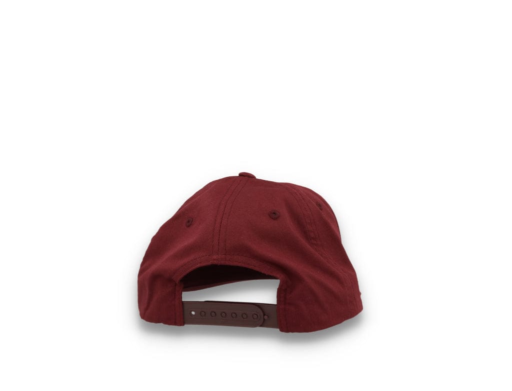 Yupoong 6502 Unstructured 5-Panel Snapback Cap Maroon