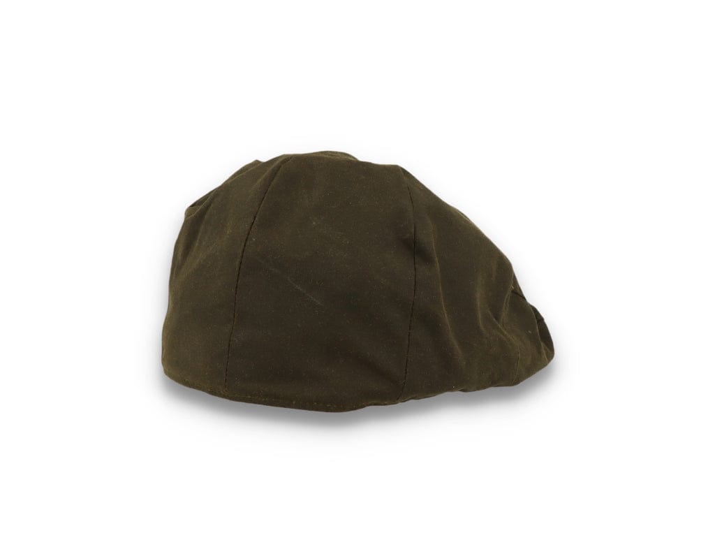 Barbour Sixpence Wax Flat Cap Olive - LOKK