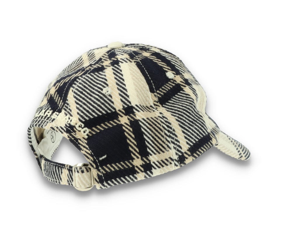 Polar Stroke Logo Flannel Cap Navy - LOKK