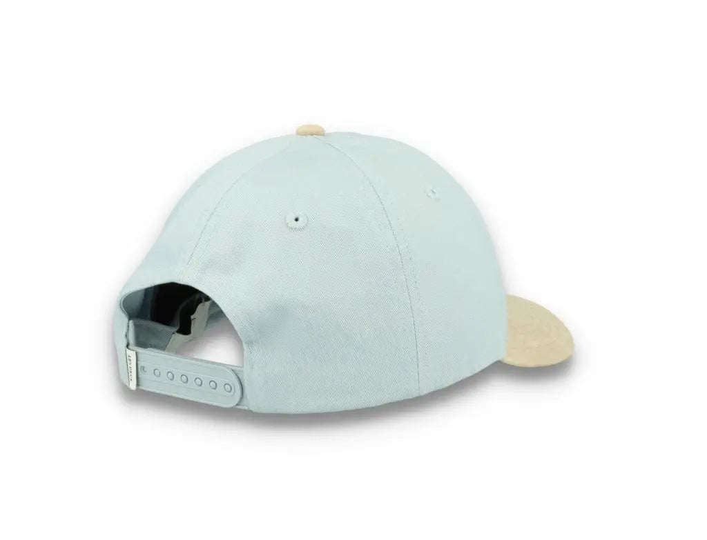 Baseball Cap Contrast Suede II Summer Sky/Light Desert Sand - LOKK