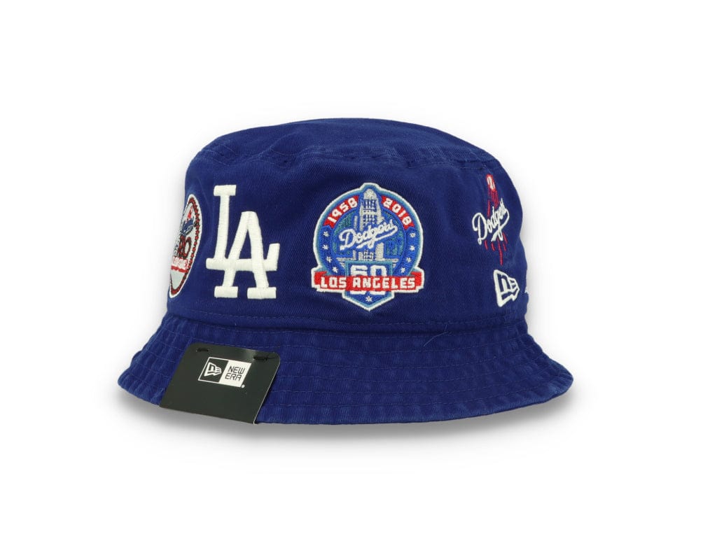 MLB Multi Patch Bucket Los Angeles Dodgers Blue - LOKK