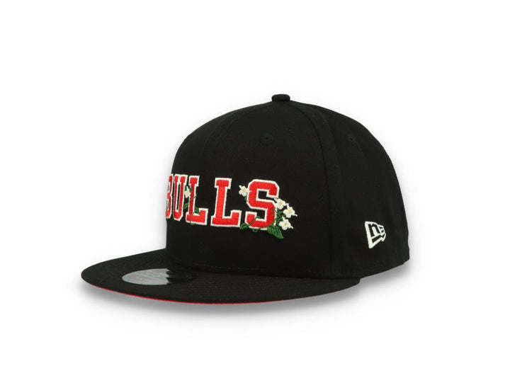 9FIFTY Flower Wordmark Chicago Bulls Black - LOKK