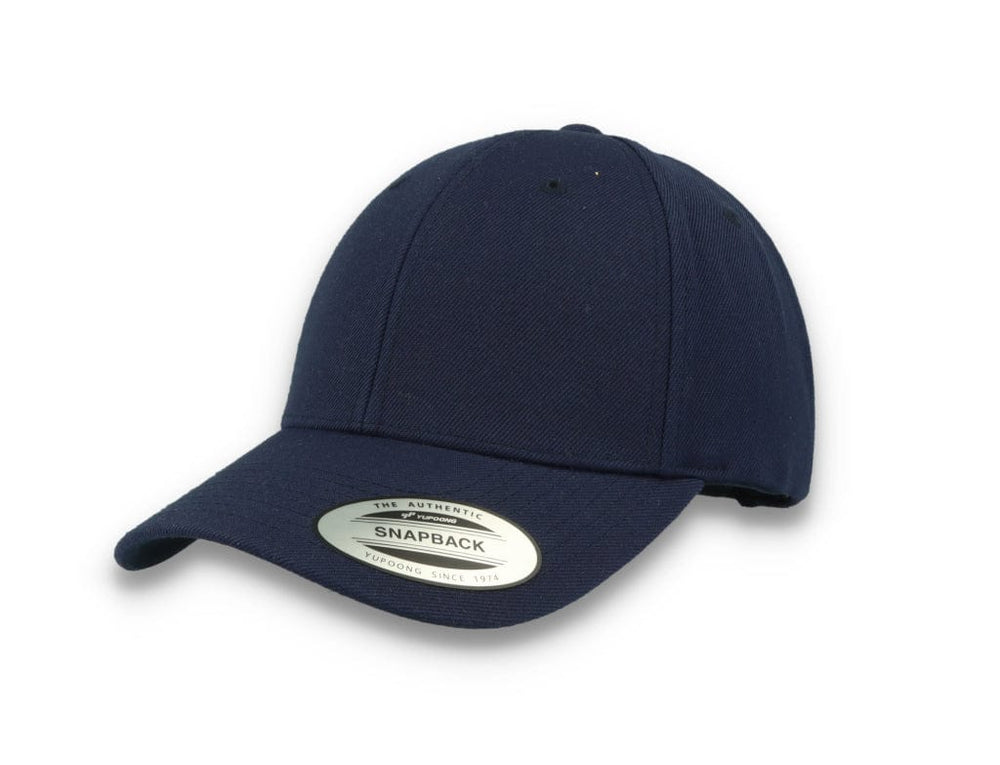 Premium Curved Visor Cap Snapback Navy - Yupoong 6789M - LOKK