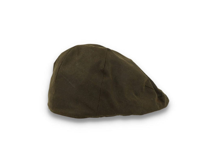 Barbour Sixpence Wax Flat Cap Olive - LOKK