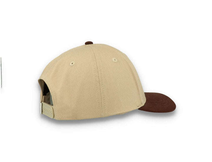 Baseball Cap Suede II Dark Sand/Ebony Brown - LOKK