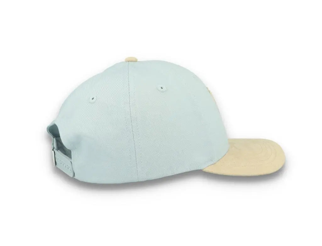 Baseball Cap Contrast Suede II Summer Sky/Light Desert Sand - LOKK