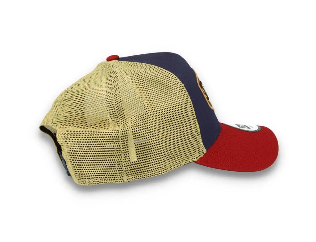 New Era Patch Trucker Cap New Era Navy/Red/Gold - LOKK