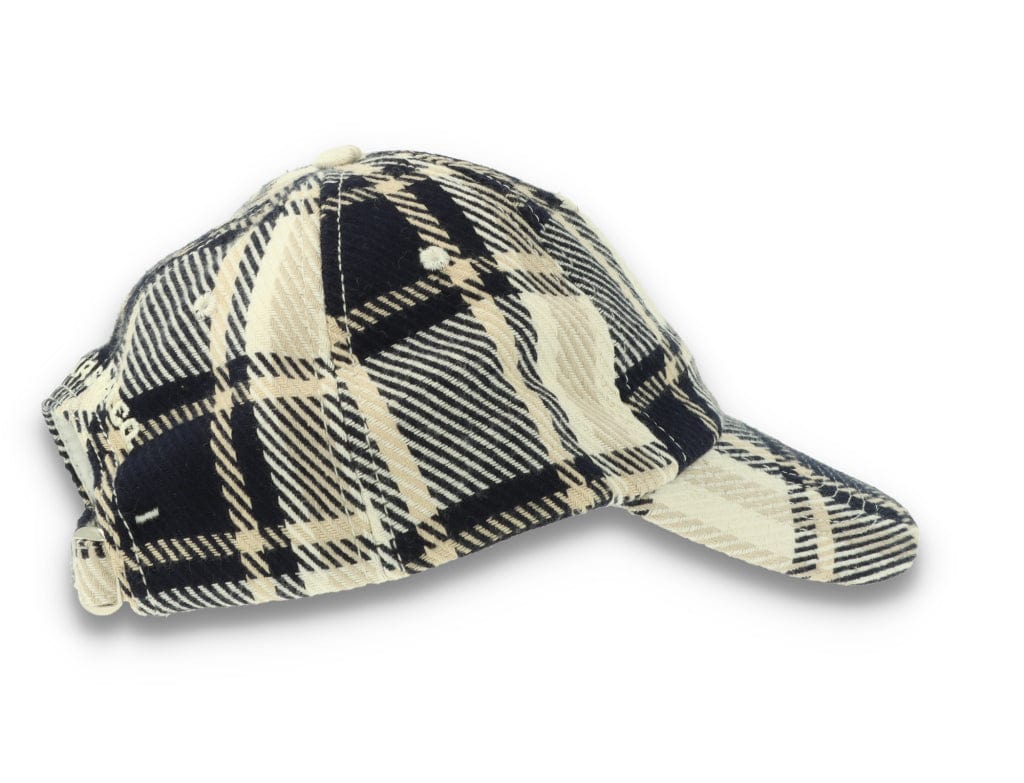 Polar Stroke Logo Flannel Cap Navy - LOKK