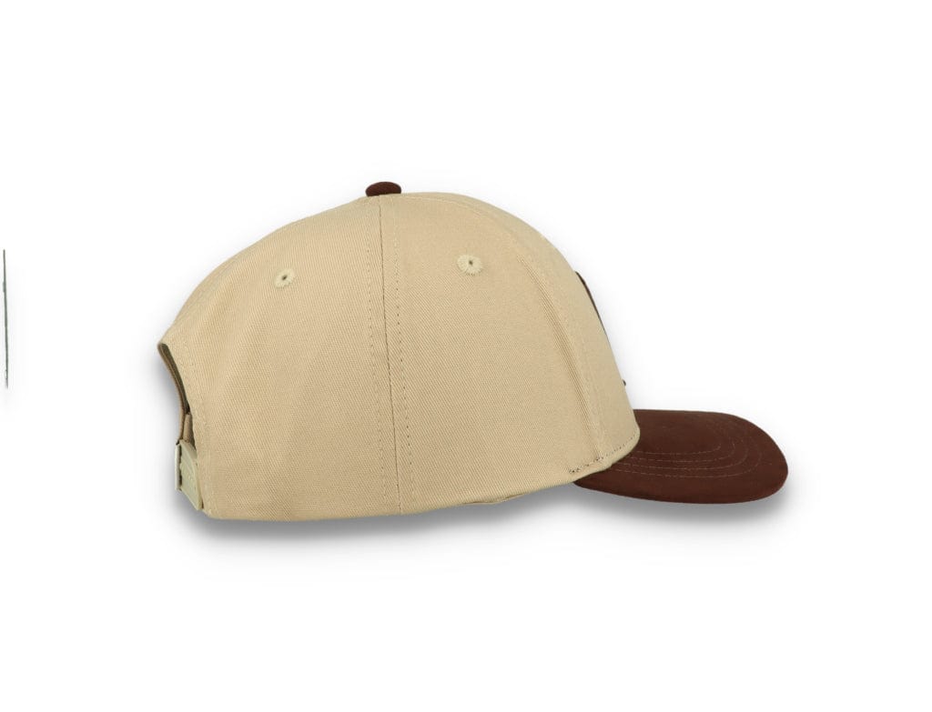 Baseball Cap Suede II Dark Sand/Ebony Brown - LOKK