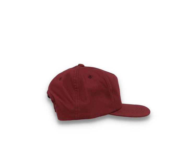 Yupoong 6502 Unstructured 5-Panel Snapback Cap Maroon
