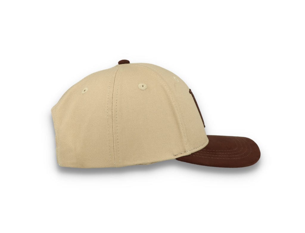 Baseball Cap Suede II Dark Sand/Ebony Brown - LOKK