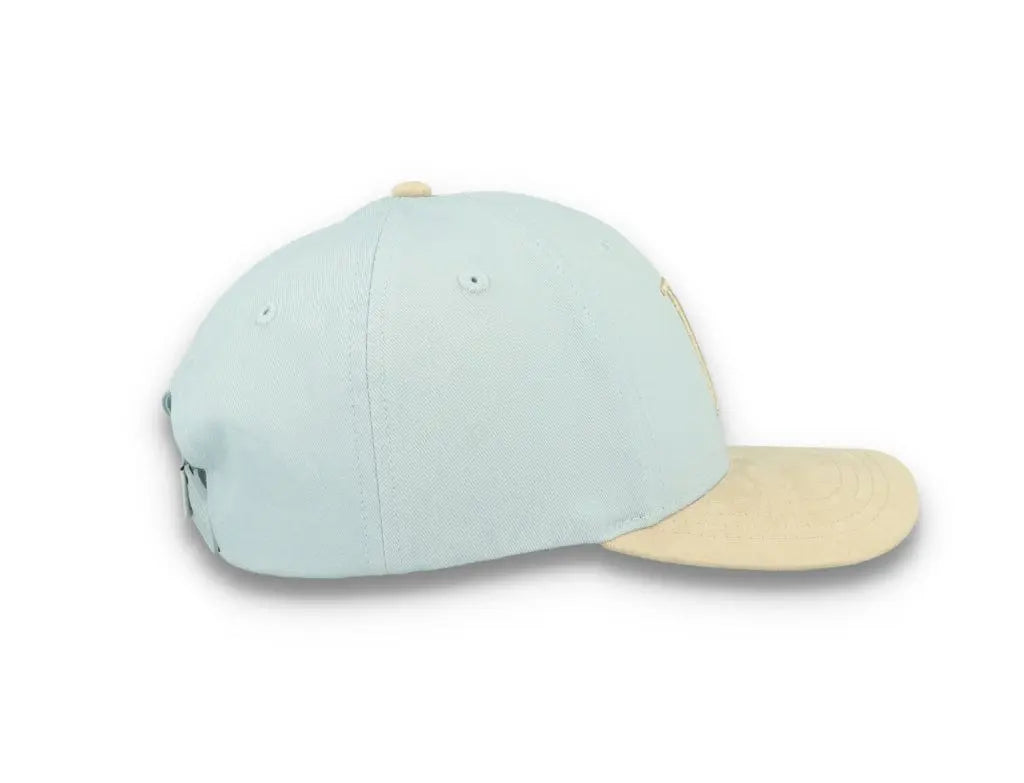 Baseball Cap Contrast Suede II Summer Sky/Light Desert Sand - LOKK