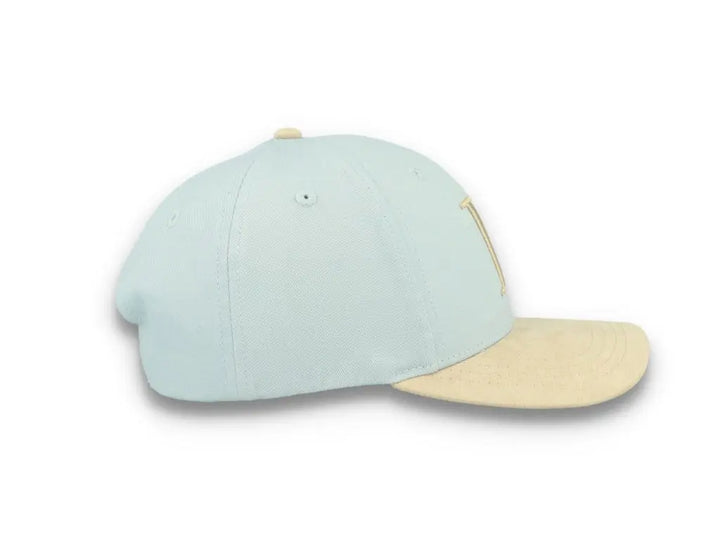 Baseball Cap Contrast Suede II Summer Sky/Light Desert Sand - LOKK