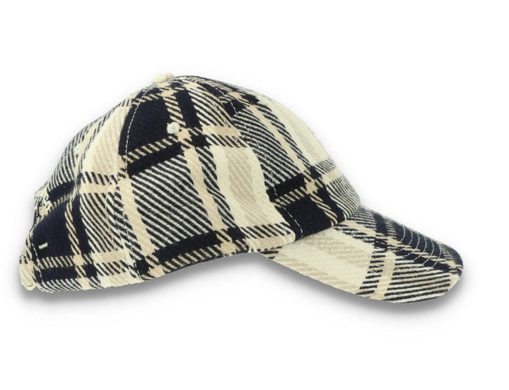 Polar Stroke Logo Flannel Cap Navy - LOKK