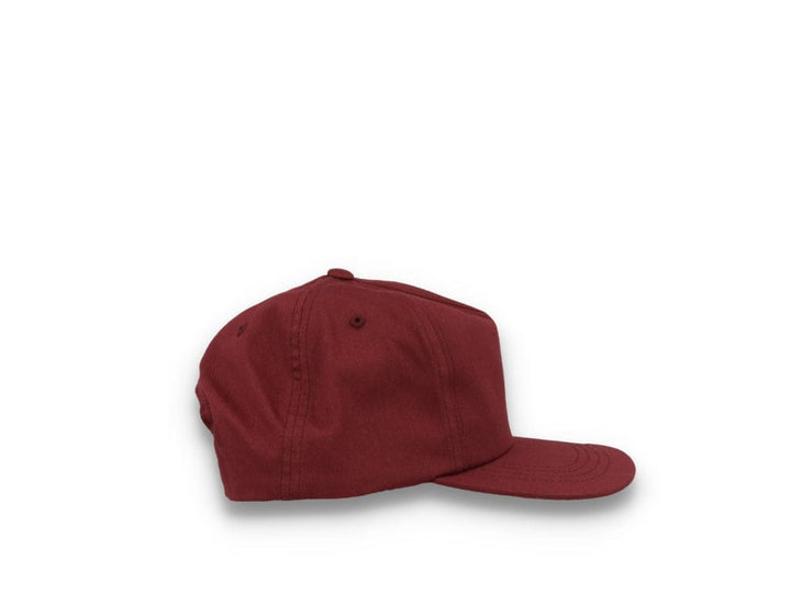 Yupoong 6502 Unstructured 5-Panel Snapback Cap Maroon