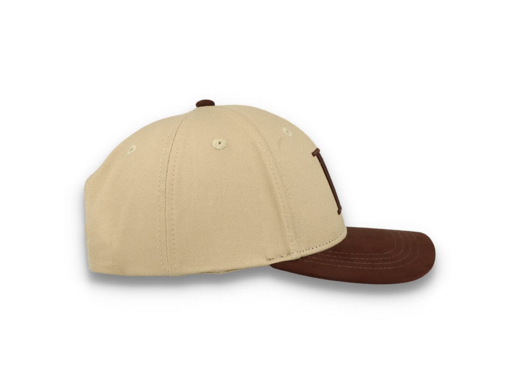 Baseball Cap Suede II Dark Sand/Ebony Brown - LOKK
