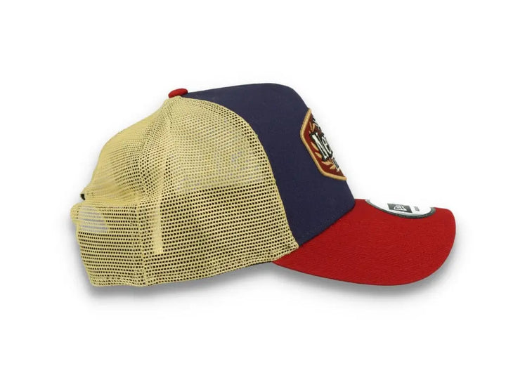 New Era Patch Trucker Cap New Era Navy/Red/Gold - LOKK