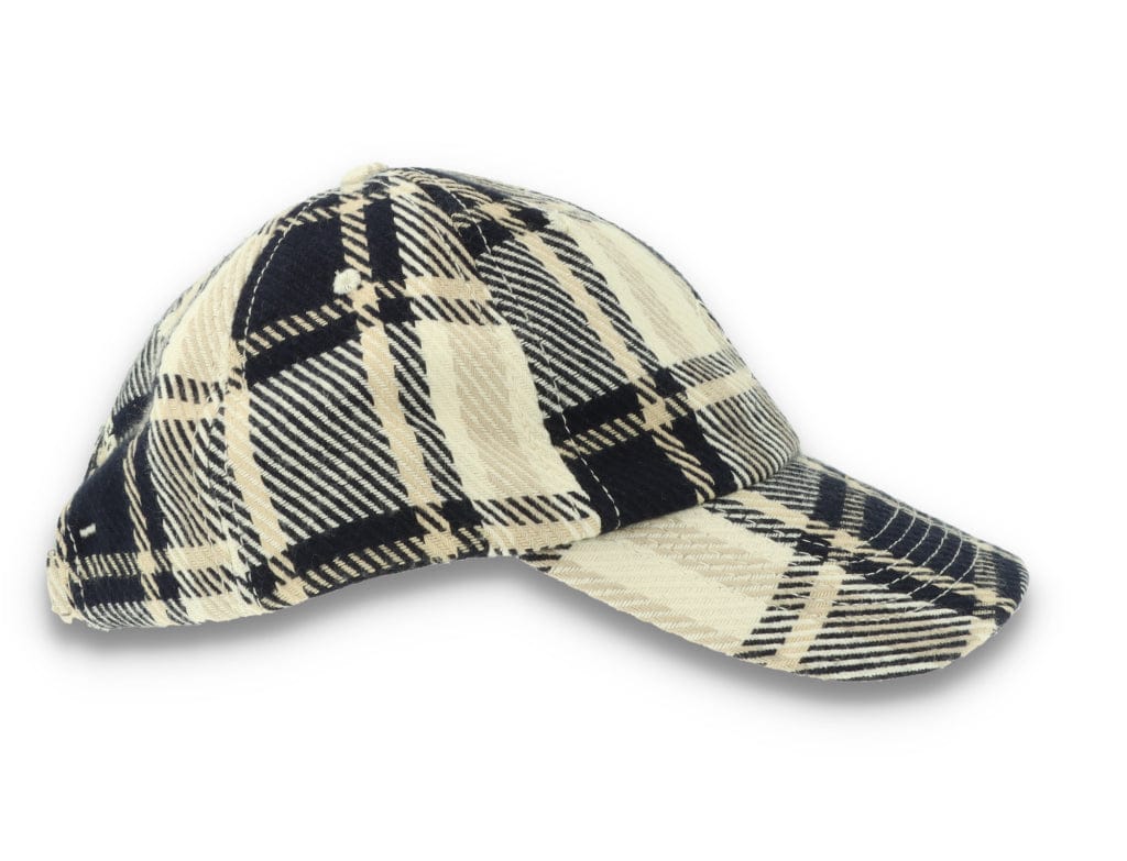 Polar Stroke Logo Flannel Cap Navy - LOKK