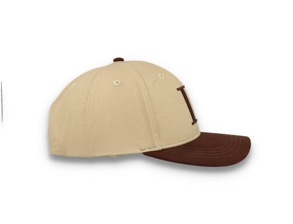 Baseball Cap Suede II Dark Sand/Ebony Brown - LOKK