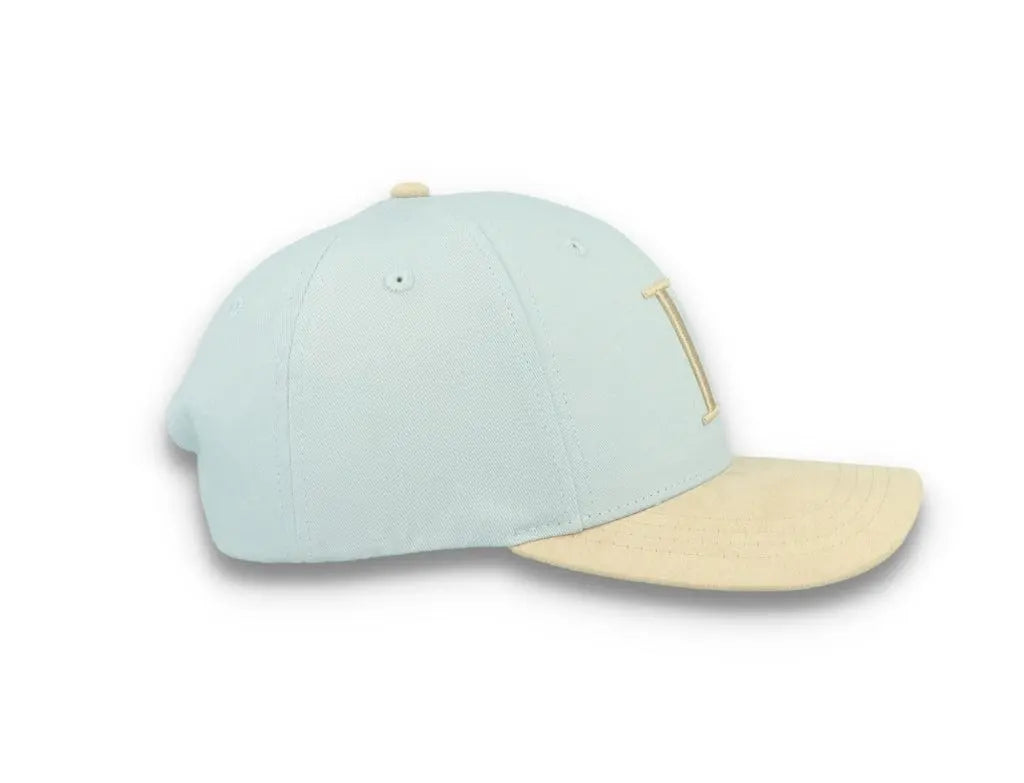 Baseball Cap Contrast Suede II Summer Sky/Light Desert Sand - LOKK