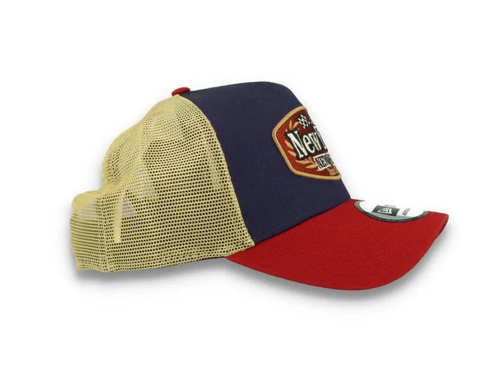 New Era Patch Trucker Cap New Era Navy/Red/Gold - LOKK