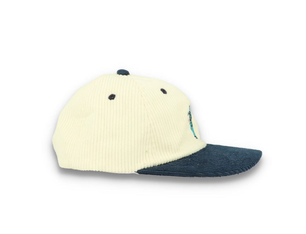 Bolt Corduroy Cap Ecru/Blue - LOKK