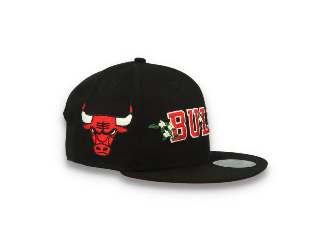 9FIFTY Flower Wordmark Chicago Bulls Black