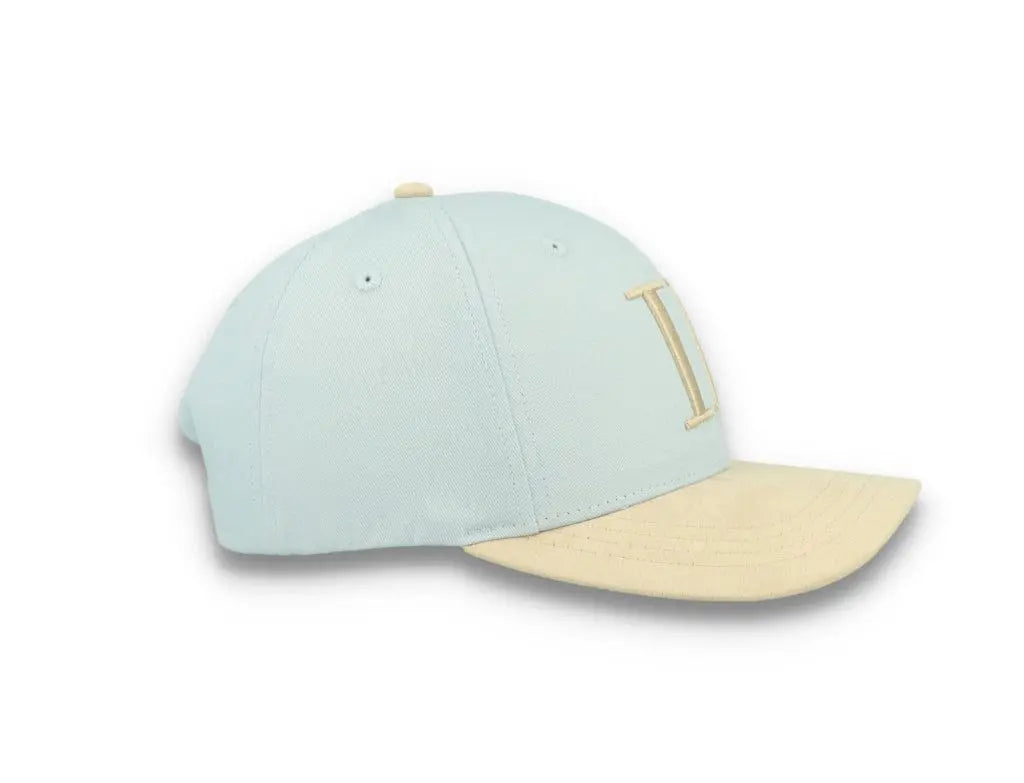 Baseball Cap Contrast Suede II Summer Sky/Light Desert Sand - LOKK