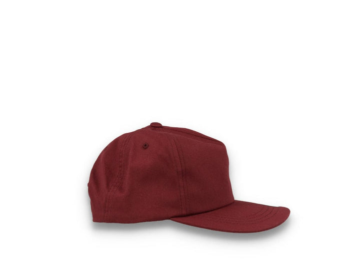 Yupoong 6502 Unstructured 5-Panel Snapback Cap Maroon